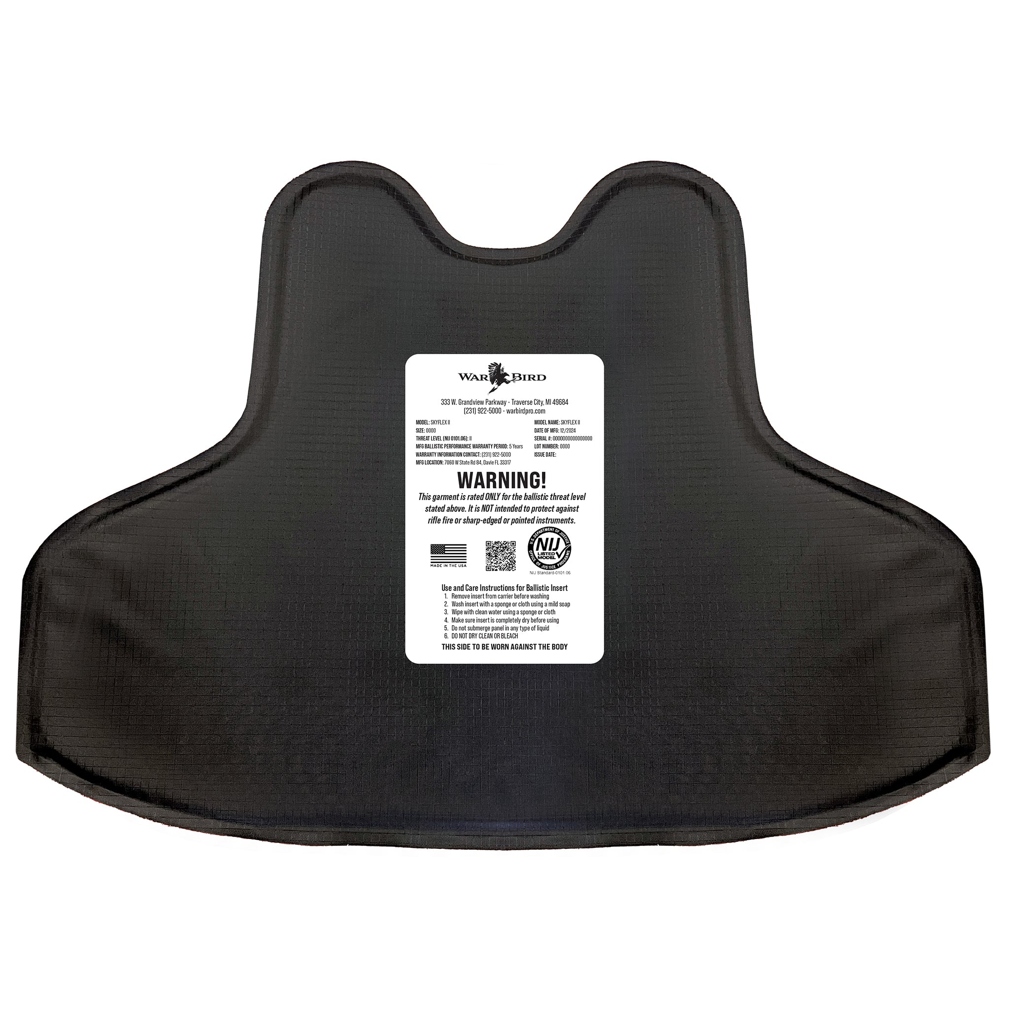 SkyFlex Level II Soft Armor Panels