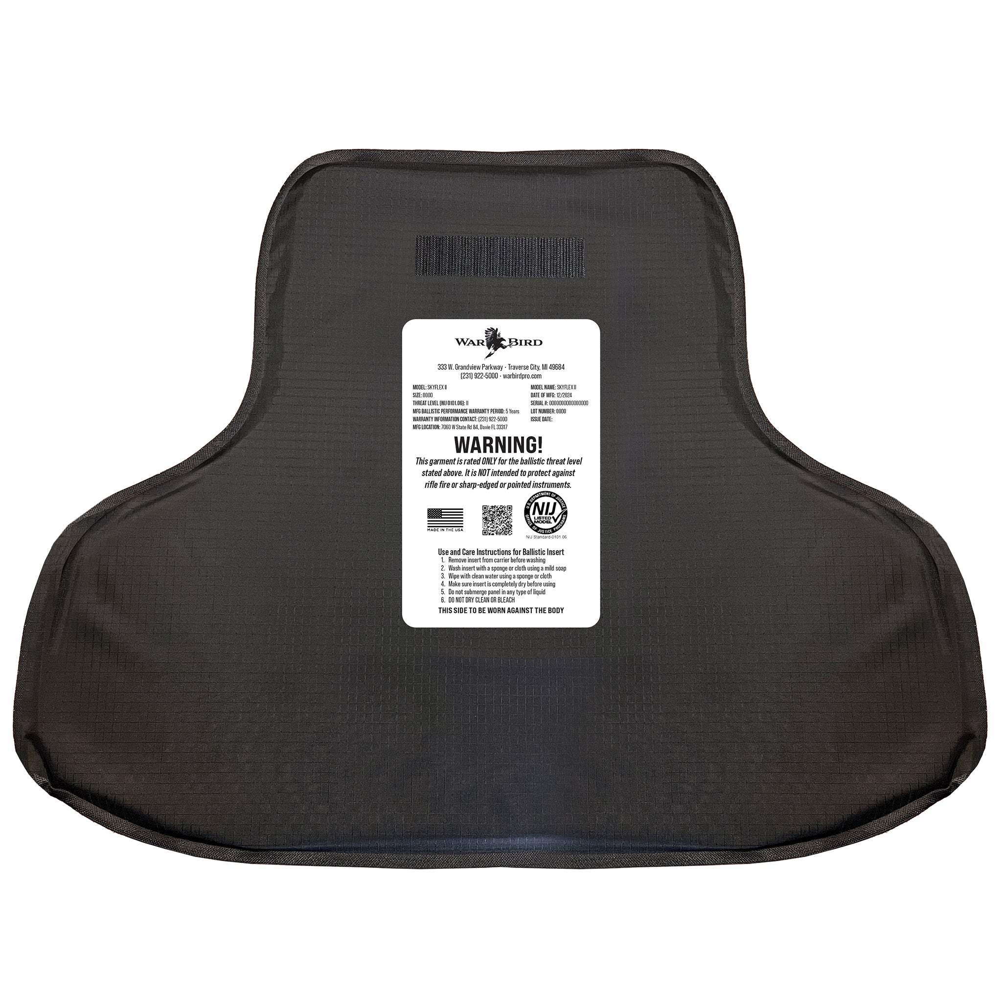 SkyFlex Level II Soft Armor Panels