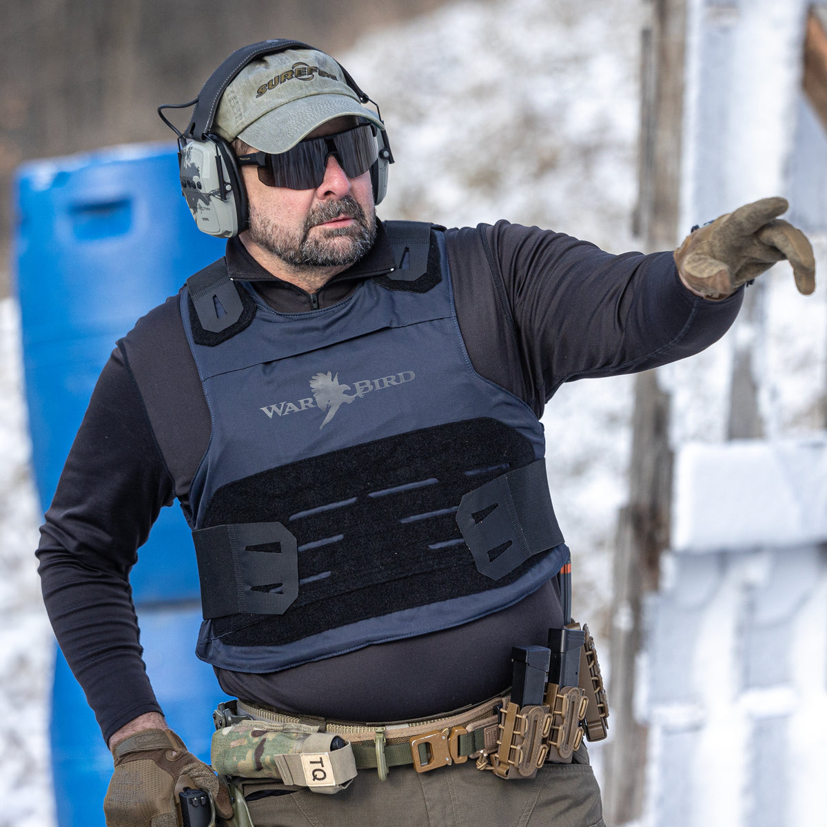 bulletproof gear WarBird Pro Meridian Level II Body Armor Bulletproof Vest Black/Small/Long